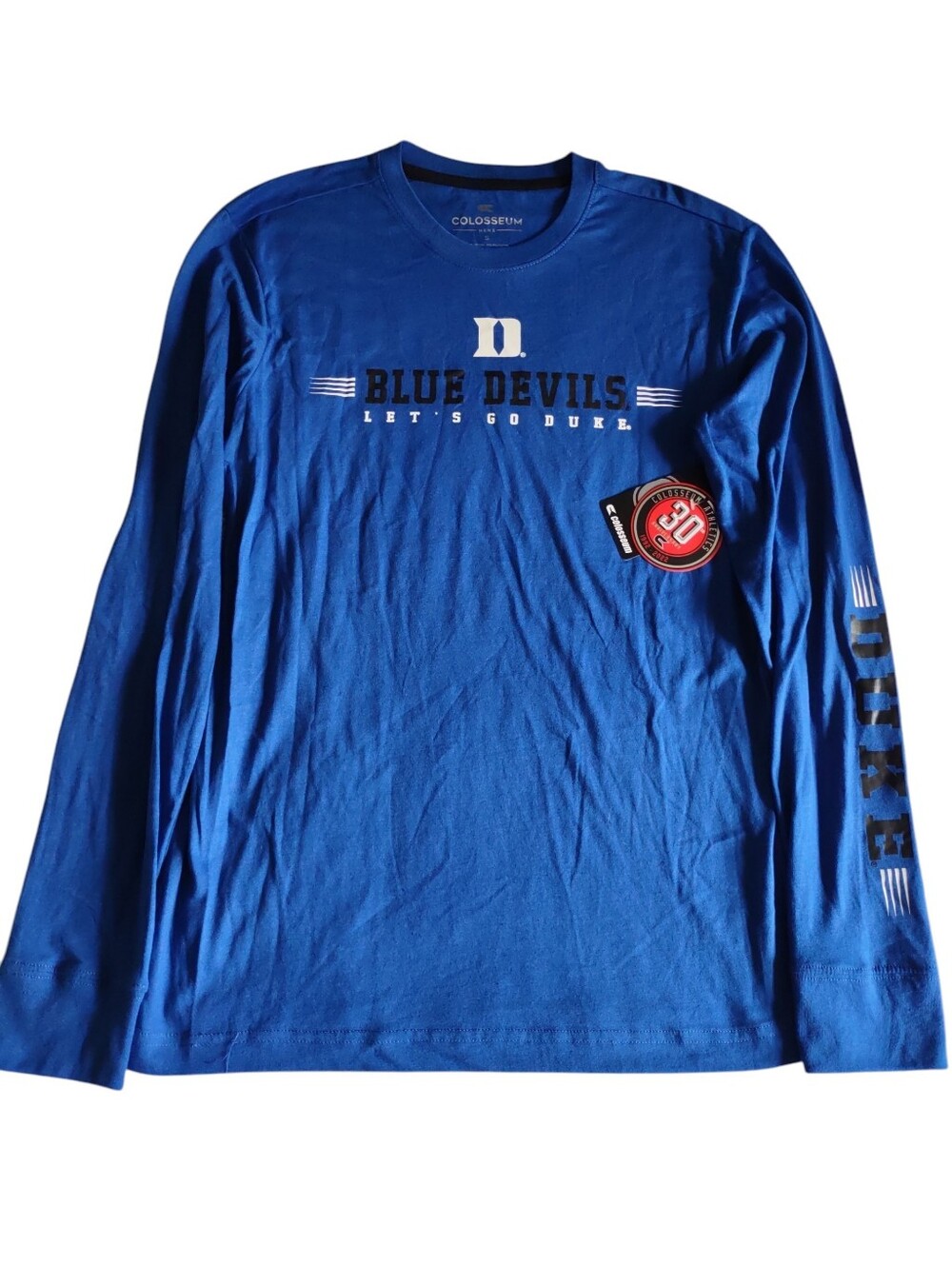 Colosseum Men's Small Long Sleeve Duke Blue Devils T-Shirt